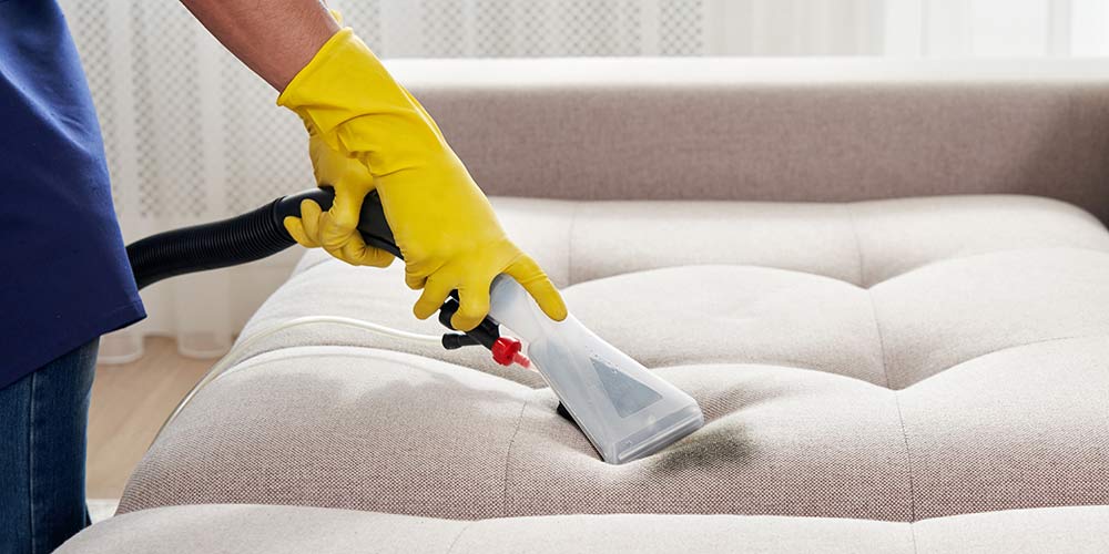Spot removal on a couch